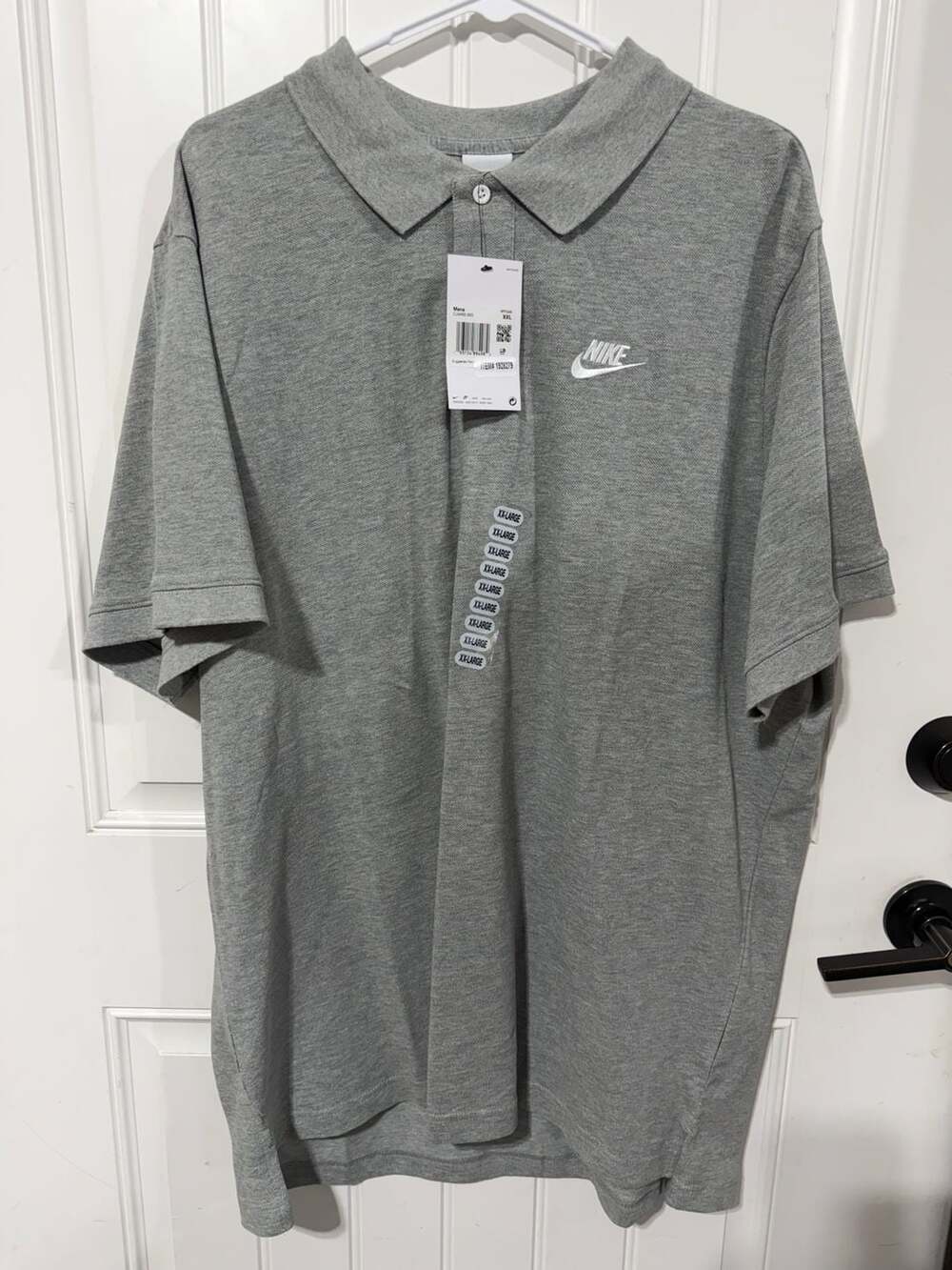 Nike Sportswear Polo Shirt Men's XXL Grey CJ4456-063